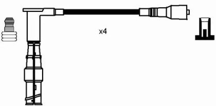 Kit de cabo de ignição para mercedes-benz c-class, mercedes-benz e-class 0738