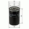 Filtro de óleo 0986452024 BOSCH