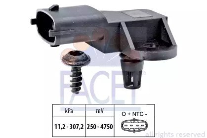 Sensor de pressão do coletor Ngk 103341