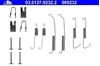 Kit de montagem das sapatas traseiras de tambor 1050714 QUICK BRAKE