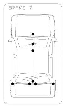 Cabo de freio de mão intermediário para Volkswagen Sharan Minivan (7M8, 7M9, 7M6) (01.95 - 12.10) 1.9 TDI (09.95 - ) AFN 107621