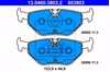 Sapatas do freio traseiras de disco 13046038032 ATE
