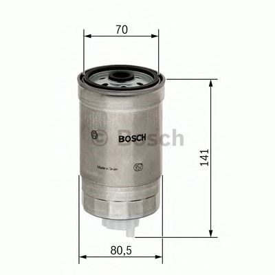 Caixa de filtro de combustão. 1457434511/bosch/filt 1457434511