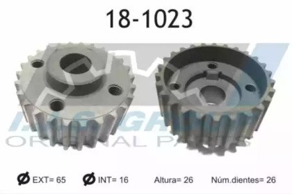 Engrenagem de cadeia da roda dentada de acionamento de cambota de motor 181023 IJS Group