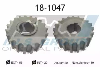 Engrenagem de cadeia da roda dentada de acionamento de cambota de motor 181047 IJS Group