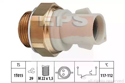 Sensor de temperatura do fluido de esfriamento (de ativação de ventilador do radiador) 1850166 EPS