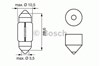 Lâmpada de quebra-luz de iluminação de salão/de cabina 1987302227 BOSCH