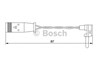 Sensor traseiro de desgaste das sapatas do freio 1987474966 BOSCH