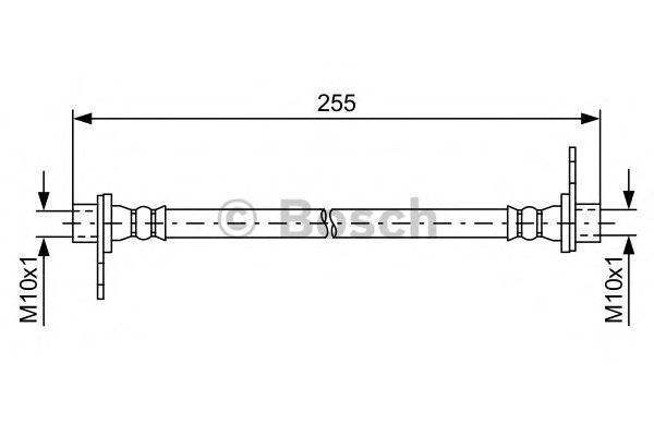 Mangueira do freio traseira esquerda 1987481585 Bosch