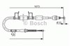 Cabo do freio de estacionamento traseiro direito 1987482362 BOSCH