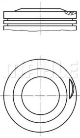 Pistão do kit para 1 cilindro, STD 2136500 Mahle Original