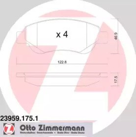 Citroen C1 Pad Set, PEUG.107 239591751