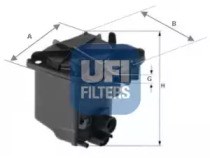 Filtro diesel ford focus mazda (mahle)/mahle/filtros 2402700
