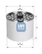 Filtro combustível universal filtro de combustível 2436100