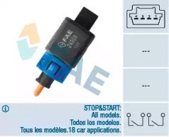 Sensor de ativação do sinal de parada 24909 FAE