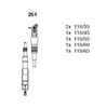 Fios de alta voltagem, kit 251 BREMI