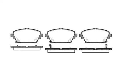 Pastilhas de freio dianteiras para Honda Accord VI, Rover MG ZR 2694.02