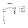 Fios de alta voltagem, kit 300701 BREMI