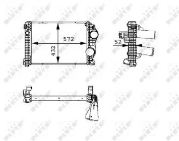 Radiador de intercooler 30210 NRF