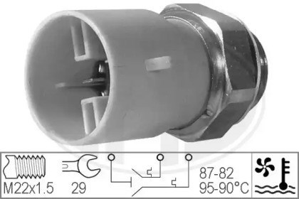 Sensor, temperatura do líquido de arrefecimento (ventilador do radiador ligado) para opel combo a, opel corsa b, opel vectra a, vauxhall 330218