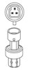 Sensor de pressão absoluta de aparelho de ar condicionado 38943 NRF