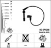 Fios de alta voltagem, kit 4069 NGK