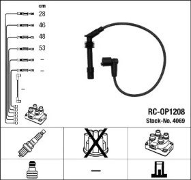 Conjunto de cabos rc-op1208 4069