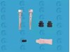 Kit de reparação de suporte do freio dianteiro 410212 ERT
