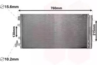 Condensador / radiador Ar condicionado para Renault Megane III Fastback 1.9 dCi (BZ0N, BZ0J) F9QP8 43005449