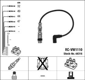 Juego de cables rc-vw1110 44316