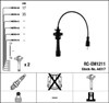 Fios de alta voltagem, kit 44317 NGK