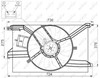 Ventilador elétrico de esfriamento montado (motor + roda de aletas) 47458 NRF