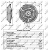 Acoplamento viscoso de ventilador de esfriamento 49536 NRF