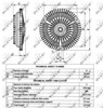 Acoplamento viscoso de ventilador de esfriamento 49540 NRF