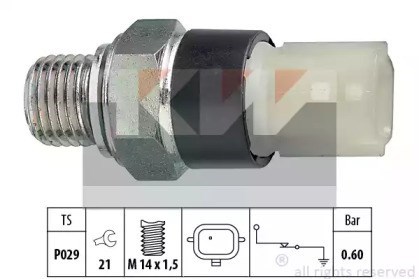Interruptor de pressão de óleo Interruptor de pressão de óleo 500178