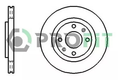 Disco de freio dianteiro para citroen c3 picasso 1.6 HDI FAP (92 cv) 9hp 50101140