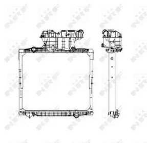 Radiador de esfriamento de motor 50588 NRF