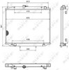 Radiador de esfriamento de motor 52082 NRF