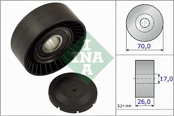 Rolo de reguladora de tensão da correia de transmissão 531089110 INA