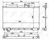 Radiador de esfriamento de motor 53943 NRF