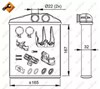 Radiador de forno (de aquecedor) 54208 NRF