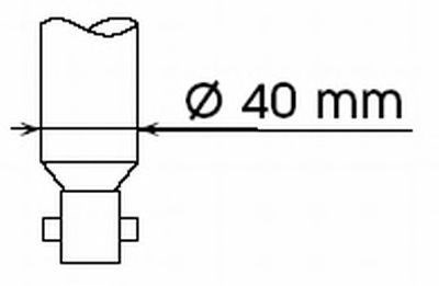 Amortiguador trasero derecho para renault kangoo 1.2 (kc0a, kc0k, kc0f, kc01) d7f 551810