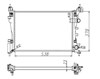 Radiador de esfriamento de motor 55341A NRF