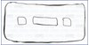 Vedante da tampa de válvulas de motor, kit 56033800 AJUSA
