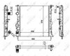 Radiador de esfriamento de motor 58023 NRF