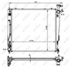 Radiador de esfriamento de motor 59201 NRF