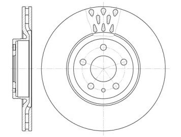 Disco de freio dianteiro para Lancia Ypsilon 1.3 JTD 188A9000 6316.10