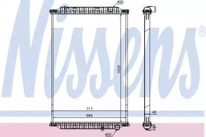 Radiador de esfriamento de motor 637780 Nissens