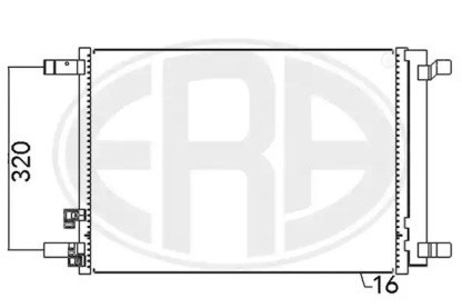 Condensador de ar condicionado / radiador para assento Altea Leon (5F1) Style Visio Edition / 08.18 - 12.20 DAC 667094
