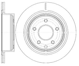 Disco de freio traseiro para Nissan X-Trail 2.0 DCI 4x4 D/M9R 6998.10